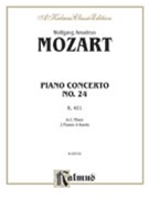 Concerto #24 K491 C Minor by Mozart Wolfgang Amadeus for 2 Piano 4 Hands