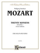 20 Sonatas Volume 1 by Mozart Wolfgang Amadeus for Violin and Piano