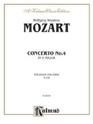Violin Concerto No. 4 K. 218 by Mozart Wolfgang Amadeus for Violin