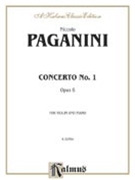Concerto #1 Opus 6 by Paganini Niccolo - Flesch Carl - for Violin and Piano