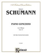 Concerto Opus 54 A Minor by Schumann for 2 Piano 4 Hands