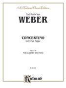 Concertino for Clarinet in A-Flat Major Op. 26 (Orch.) by Weber Carl Maria von for Clarinet