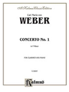 Clarinet Concerto No. 1 in F Minor Op. 73 (Orch.) by Weber Carl Maria von for Clarinet