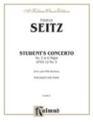 Student Concerto #3 In G Minor by Seitz Friedrich for Violin and Piano