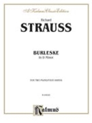 Burleske In D Minor by Strauss R for 2 Piano 4 Hands