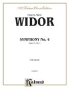Symphony Opus 13 #4 In F Minor by Widor Charles-Marie for Organ Solo