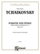 Concerto #3 Andante & Finale Opus 79 by Tchaikovsky Pyotr Ilyich for 2 Piano 4 Hands