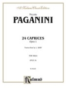 Twenty-four Caprices Op. 1 by Paganini Niccolo for Viola