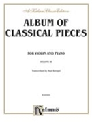 Album of Classical Pieces Volume III by Klengel - Julius Klengel - for Viola