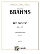 Two Sonatas Op. 120 by Brahms Johannes for Viola