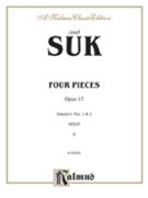 Four Pieces Op. 17 Volume I by Suk Josef for Violin