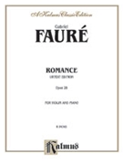 Romance Op. 28 (Urtext) by Faure Gabriel for Violin