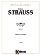 Sonata In E-flat Opus 18 by Strauss R for Violin and Piano