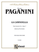 La Campanella Op. 7 by Paganini Niccolo for Violin