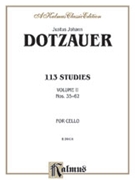 113 Studies by Dotzauer Justus Johann Friedrich for Cello Method (Vol 2)