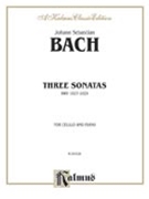 3 Sonatas Bwv 1027-1029 by Bach Johann Sebastian - Julius Klengel - for Cello and Piano