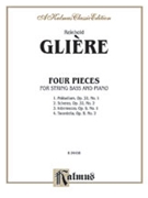 Four Pieces by Gliere Reinhold for String Bass