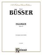Eglogue Opus 63 by Busser Henri for Oboe and Piano
