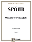 Andante Con Variationi by Spohr Ludwig (Louis) for Oboe and Piano