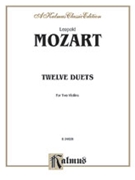 Twelve Duets by Mozart Leopold for Violin