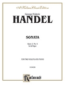 Sonata in B-Flat Major Op. 2 No. 11 by Handel George Frideric for Violin