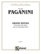 Grand Sonata by Paganini Niccolo for Guitar