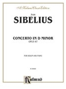 Violin Concerto Opus 47 by Sibelius Jean for Violin and Piano
