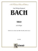 Trio In B-fl Major by Bach Carl Philipp Emanuel for Instrument Trio