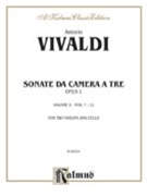 Sonatas de Camera a Tre Op. 1 (Volume II Nos. 7-12) by Vivaldi Antonio Lucio for String Trio