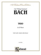 Trio In B Minor by Bach Carl Philipp Emanuel for Score and Parts