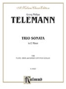 Trio Sonata in E Minor by Telemann Georg Philipp for Chamber Tr