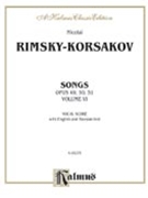 Songs Opus 49 50 51 by Rimsky-Korsakov Nikolai for Vocal Collection (Vol 6)