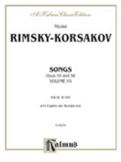 Songs Opus 55 And 56 by Rimsky-Korsakov Nikolai for Vocal