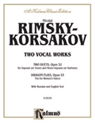 Two Vocal Works Op. 52 53 by Rimsky-Korsakov Nikolai for Voice