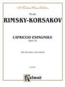 Capriccio Espagnole Opus 34 by Rimsky-Korsakov Nikolai for 1 Piano 4 Hands
