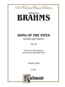 Song Of The Fates (Gesang Der Parzen) by Brahms Johannes for SATB