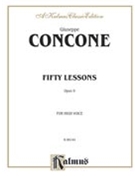 50 Lessons Opus 9 by Concone Giuseppe - Op 9 - for High Voice
