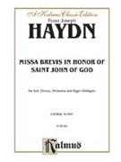 Missa Brevis In Honor Of Saint John by Haydn Joseph for SATB Vocal Score
