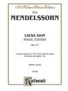 Lauda Sion by Mendelssohn Felix for SATB Vocal Score