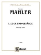 Lieder Und Gesange by Mahler Gustav for High Voice