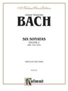 Six Sonatas Volume II - BWV 1033-1035 by Bach Johann Sebastian for Flute and Piano