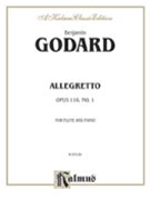 Allegretto Opus 116 #1 by Godard Benjamin for Flute and Piano