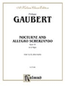 Nocturne & Allegro Scherzando by Gaubert Philippe for Flute and Piano