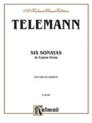 Six Sonatas in Canon Form by Telemann Georg Philipp for Recorder