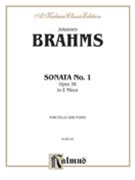 Sonata No. 1 in E Minor Op. 38 by Brahms Johannes for Cello