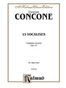 15 Vocalises by Concone Giuseppe for High Voice