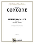 15 Vocalises Opus 12 Finishing Studies by Concone Giuseppe for Vocal