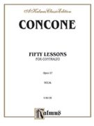 50 Lessons For Contralto by Concone Giuseppe for Vocal