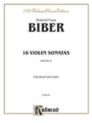 16 Violin Sonatas Volume 2 by Biber Heinrich Ignaz Franz for Violin and Piano (Vol 2)