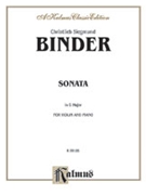Sonata in G Major by Binder Christlieb Siegmund for Violin